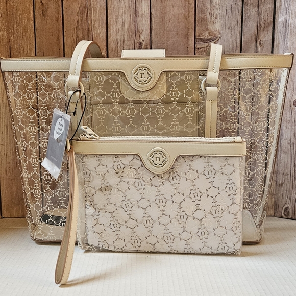 NANETTE LEPORE Clear Tote & Wristlet NWT - Picture 15 of 15